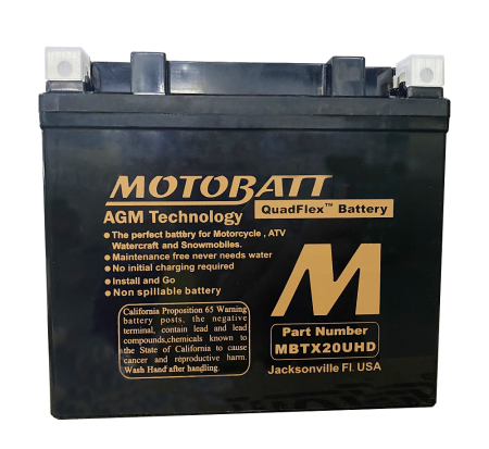 Motobatt akku, MBTX20UHD Black 14-526