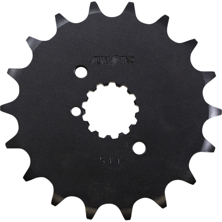 511 FRONT REPLACEMENT SPROCKET 18 TEETH 530 PITCH BLACK STEEL 12120382
