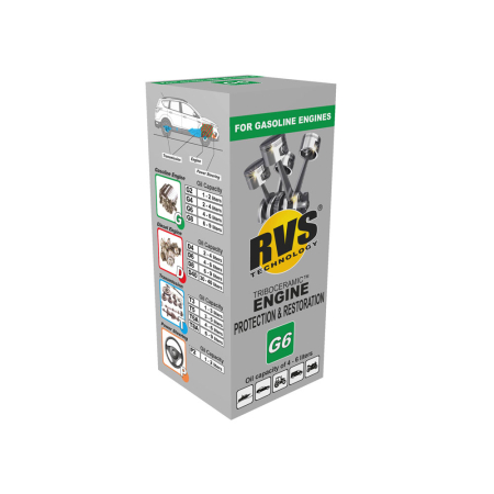 RVS G6 bensiinimoottorin suojaus- ja kunnostusaine (4-6 litran öljytilavuus) G6