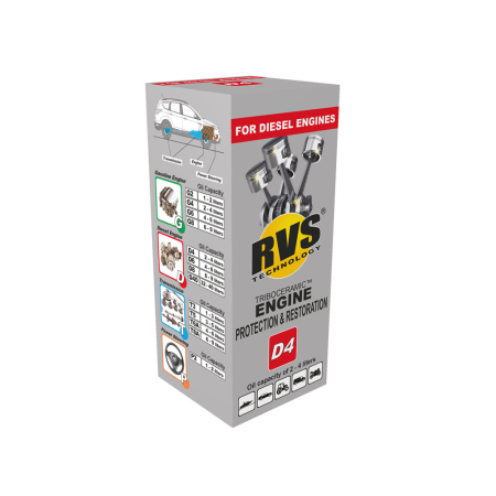 RVS D4 Dieselmoottorin suojaus- ja kunnostusaine (2-4 litran öljytilavuus) D4