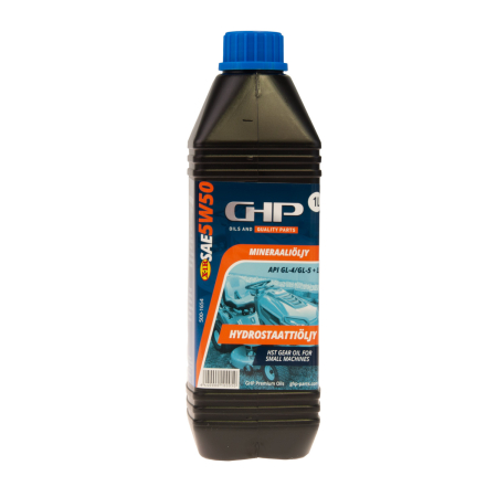 GHP 5W50 Hydrauliikkaöljy 1 Litra ajoleikkureihin, Sis. X1-R 500-1654