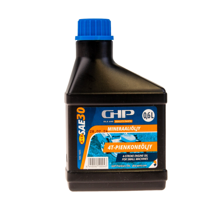 GHP SAE 30 Ruohonleikkuriöljy 0,6 Litraa Sis. X1-R 500-1603