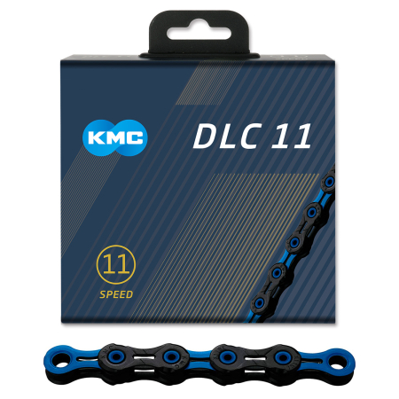 KETJU 11-V KMC DLC11, BLACK/BLUE, 118L BD11BB118